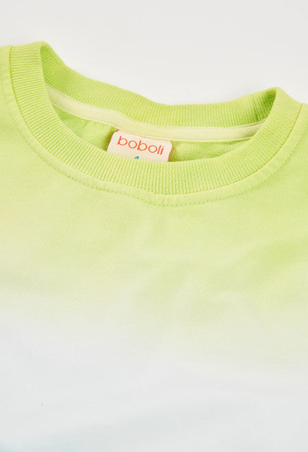 Sudadera felpa tintada de niña