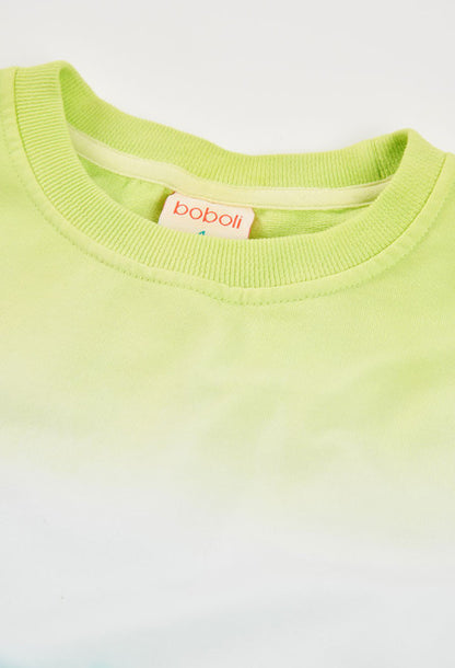 Sudadera felpa tintada de niña