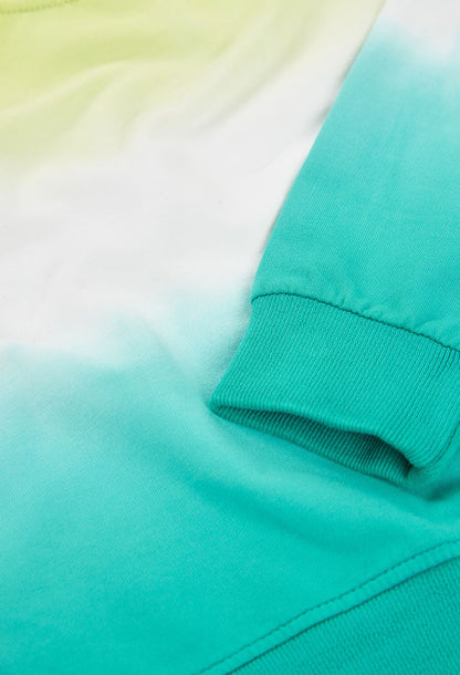 Sudadera felpa tintada de niña